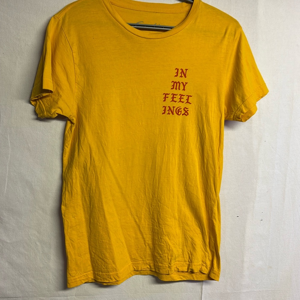 Franchise Los Angeles Men’s In My Feelings Yellow T-Shirt Size Small